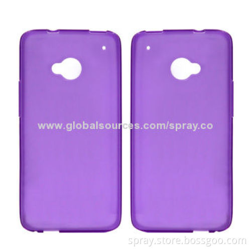Clear TPU Case for HTC One M7, Different Colors Available